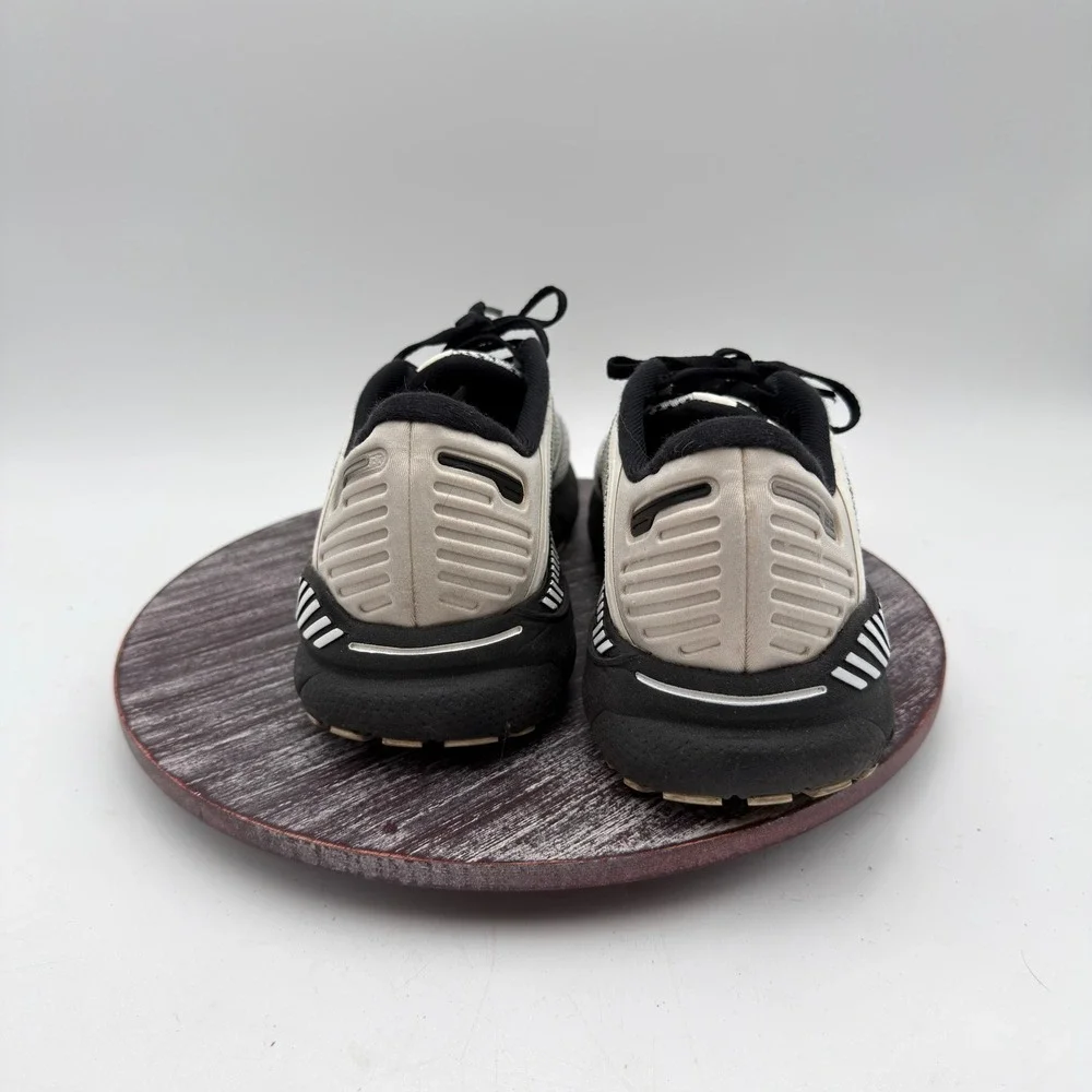Brooks Running Shoes Mens Size 9 Adrenaline GTS 22 White Black Grey 1103661D135